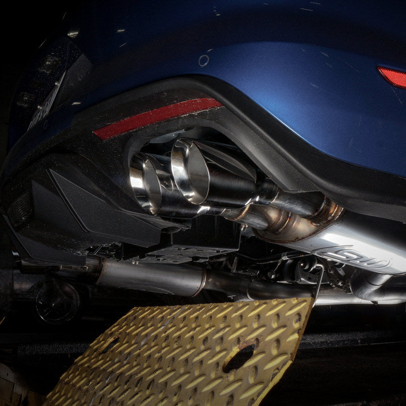 Stainless Works 2018+ Ford Mustang GT 3in Redline Series Catback H-Pipe w/Active Valves & Quad Tips Stainless Works