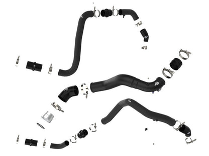 aFe BladeRunner 21-22 Ford F-150 Ecoboost V6-3.5L(tt) Aluminum Hot and Cold Charge Pipe Kit Black aFe