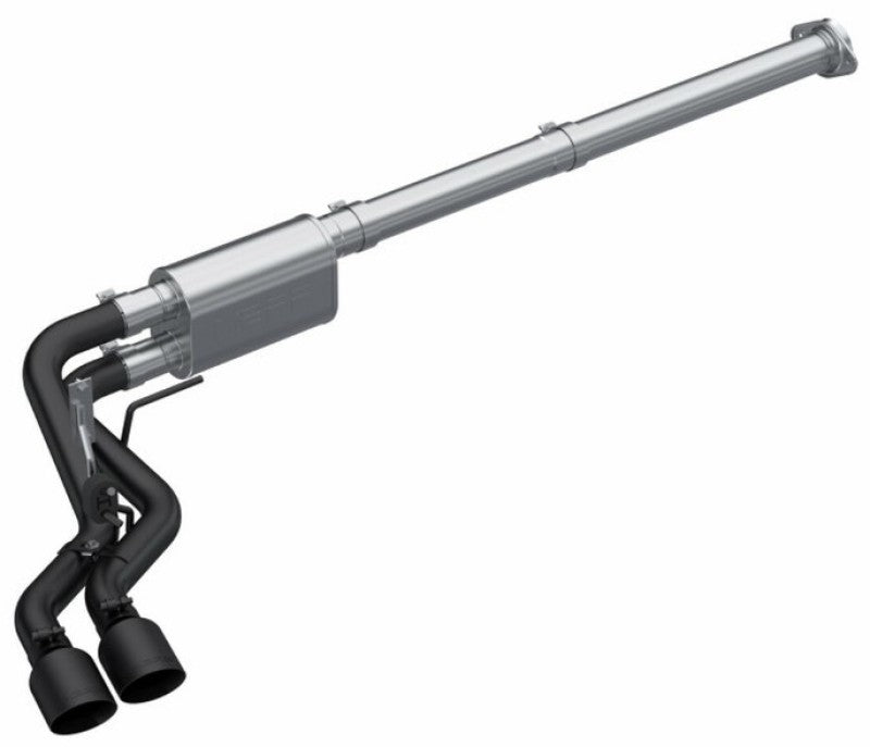 MBRP 2021 Ford F-150 2.7L EcoBoost / 3.5L EcoBoost / 5.0L 3in Cat Back Single Side Exit Black MBRP