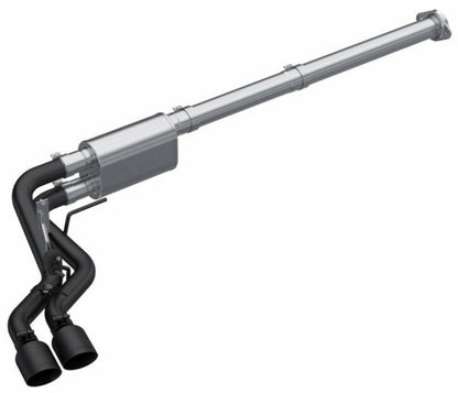 MBRP 2021 Ford F-150 2.7L EcoBoost / 3.5L EcoBoost / 5.0L 3in Cat Back Single Side Exit Black MBRP