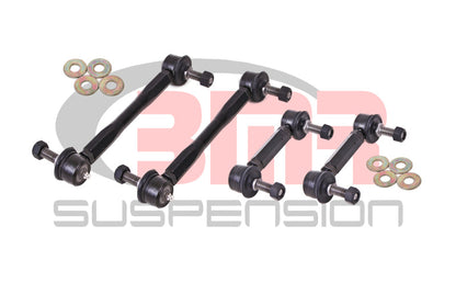 BMR 15-17 S550 Mustang Front and Rear Sway Bar End Link Kit - Black BMR Suspension