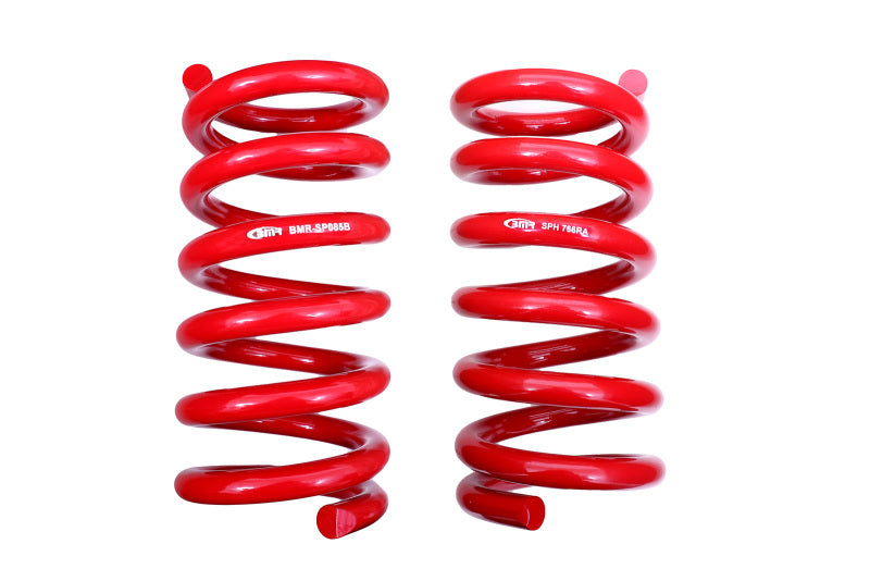 BMR 18-20 S550 Mustang GT MagneRide/15-20 GT350 Lowering Spring Set of Rear only - Red BMR Suspension