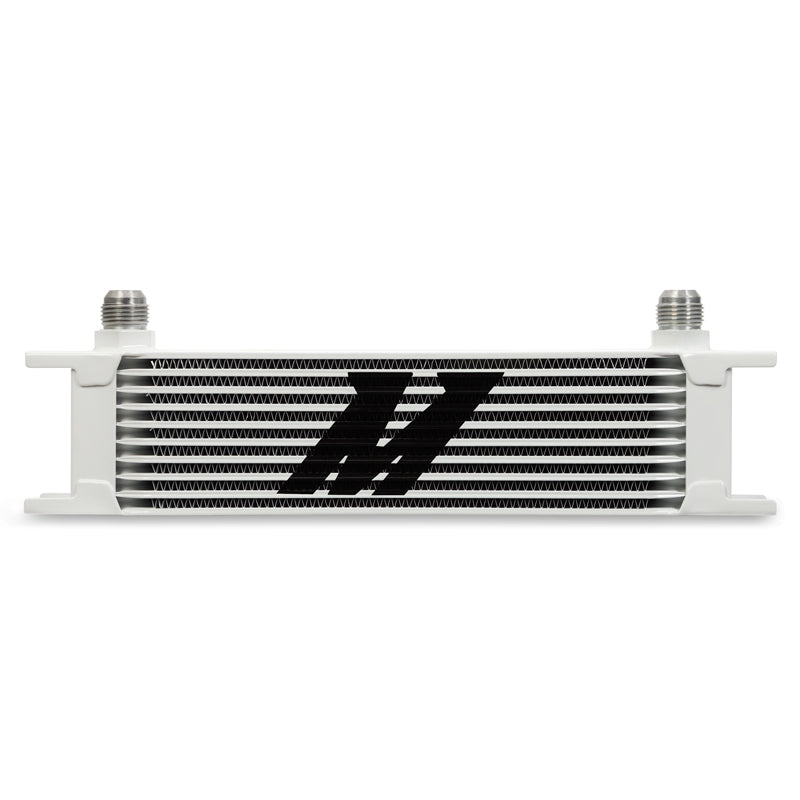 Mishimoto Universal 10 Row Oil Cooler - White Mishimoto