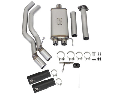 aFe Rebel Exhausts 3in SS Cat-Back 15-16 Ford F-150 EcoBoost V6 2.7/3.5L V8 5.0L w/ Black Tips aFe