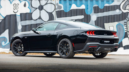 MBRP 15-24 Ford Mustang T304 SS 4in OD / 6.5in Length Quad Tip Cover Kit - Black Tip MBRP