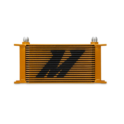 Mishimoto Universal 19 Row Oil Cooler - Gold Mishimoto