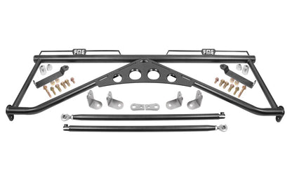 BMR 15-20 Ford Mustang Harness Bar - Black Hammertone BMR Suspension