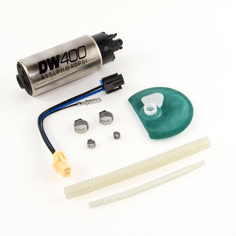 DeatschWerks 415LPH DW400 Fuel Pump w/9-1047 Install Kit 15-17 Ford Mustang V6/GT w/ 1/8in Venturi DeatschWerks