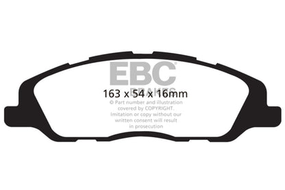EBC 13-14 Ford Mustang 3.7 (A/T+Performance Pkg) Yellowstuff Front Brake Pads EBC