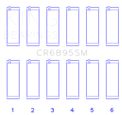 King Engine Bearings Ford Ecoboost 3.5L V6 (Size +0.50mm) Connecting Rod Bearing Set King Engine Bearings
