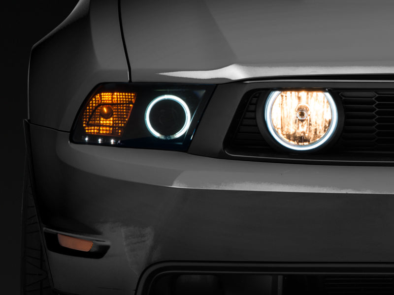 Raxiom 05-12 Ford Mustang GT LED Halo Fog Lights (Smoked) Raxiom