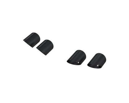 MBRP 15-24 Ford Mustang T304 SS 4in OD / 6.5in Length Quad Tip Cover Kit - Black Tip MBRP