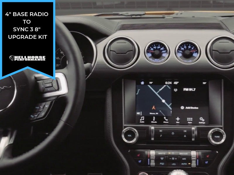 2015-2020 Mustang 4" to 8" Touchscreen Conversion w/ SYNC 3 (15-20 Mustang) Hellhorse Performance