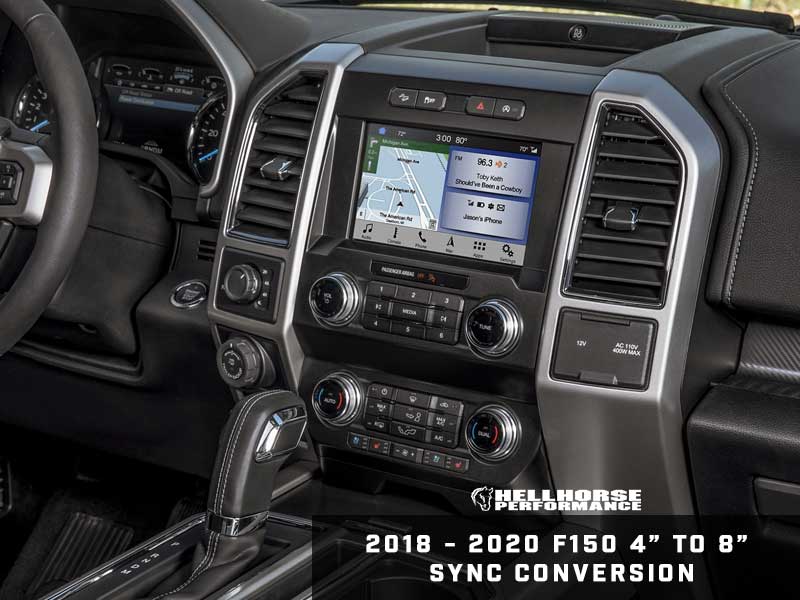 2018-2020 F150 4" to 8" Touchscreen Conversion w/ SYNC 3 (18-20 F150) Hellhorse Performance