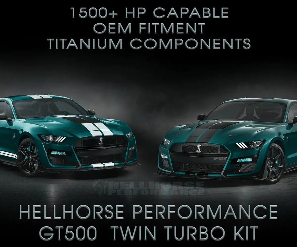 2020+ GT500 Hellhorse® Mid Mount Twin Turbo Kit - 1500+HP Rated (20+ GT500) Hellhorse Performance®