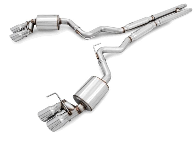 AWE Tuning S550 Mustang GT Cat-Back Exhaust - Touring Edition - GT350 Valance (No Tips) Hellhorse Performance