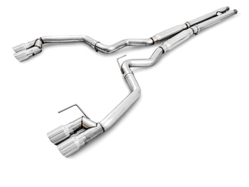 AWE Tuning S550 Mustang GT Cat-Back Exhaust - Track Edition - GT350 Valance Hellhorse Performance