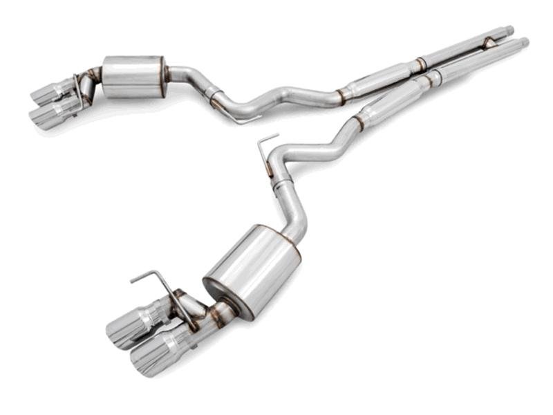 AWE Tuning S550 Mustang GT Cat-back Exhaust - Touring Edition - MPC Valance Hellhorse Performance
