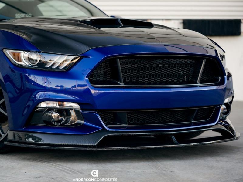 Anderson Composites 15-17 Ford Mustang Front Carbon Fiber Lower Grille Hellhorse Performance