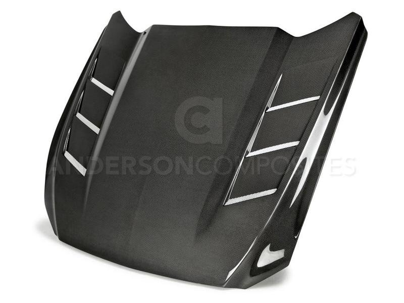 Anderson Composites 15-17 Ford Mustang Heat Extractor Double Sided Hood Hellhorse Performance