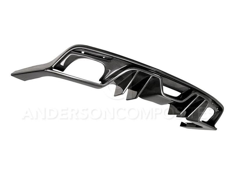 Anderson Composites 15-17 Ford Mustang Type-AR Rear Diffuser Quad Tip Hellhorse Performance