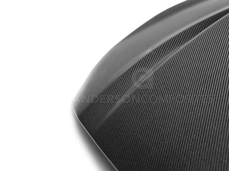 2015 - 2017 Mustang Double-Sided Carbon Fiber Cowl Hood