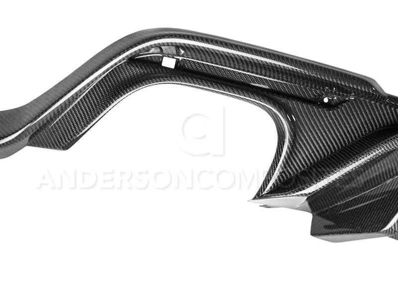 Anderson Composites 2018 Ford Mustang GT Type-OE Carbon Fiber Quad Tip Rear Diffuser Hellhorse Performance