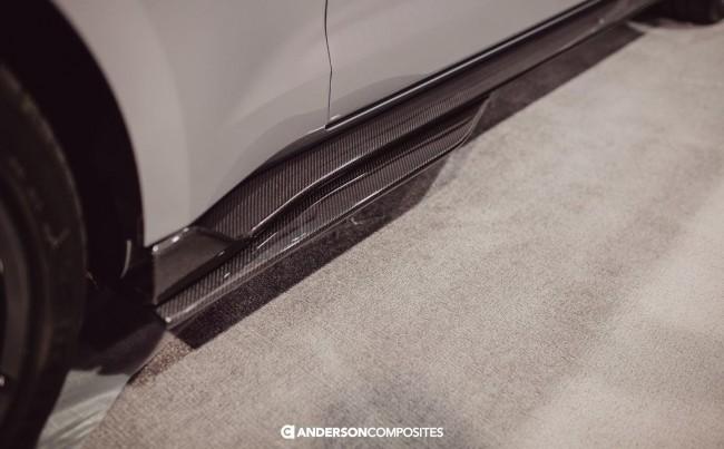 Anderson Composites AC-SS20FDMU500 2020 Mustang Shelby GT500 Carbon Fiber Rocker Panel Splitters (Pair) Hellhorse Performance®