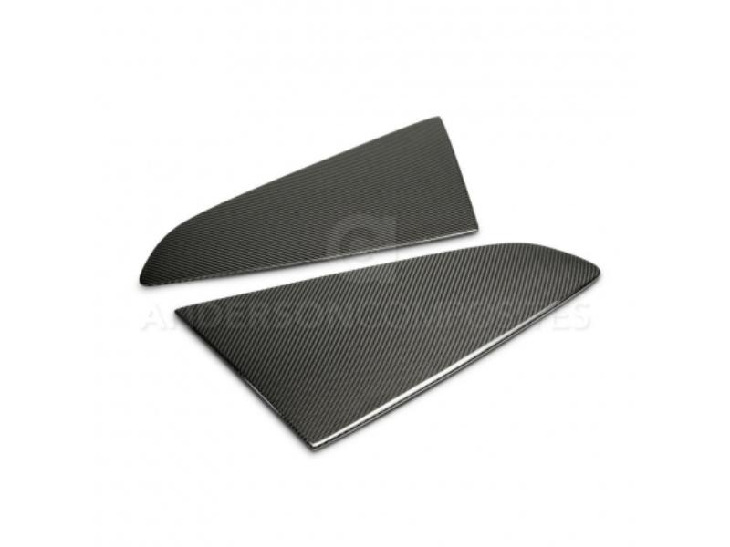 Anderson Composites WL15FDMU-F 2015-2020 Ford Mustang Carbon Fiber Type-Flat Side Window Louvers (Pair) Hellhorse Performance®