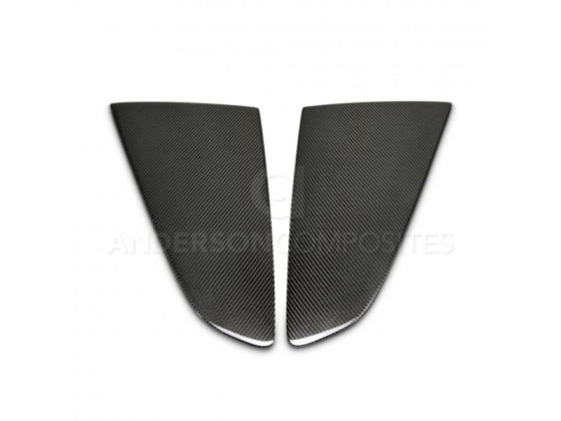 Anderson Composites WL15FDMU-F 2015-2020 Ford Mustang Carbon Fiber Type-Flat Side Window Louvers (Pair) Hellhorse Performance®