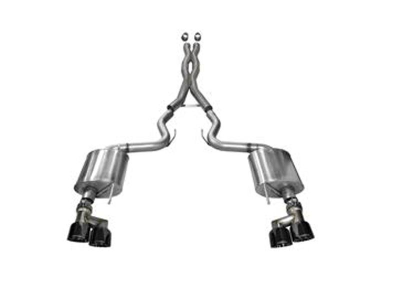 Corsa 15-16 Ford Mustang GT 5.0 3in Cat Back Exhaust Quad Tips (Sport) Hellhorse Performance