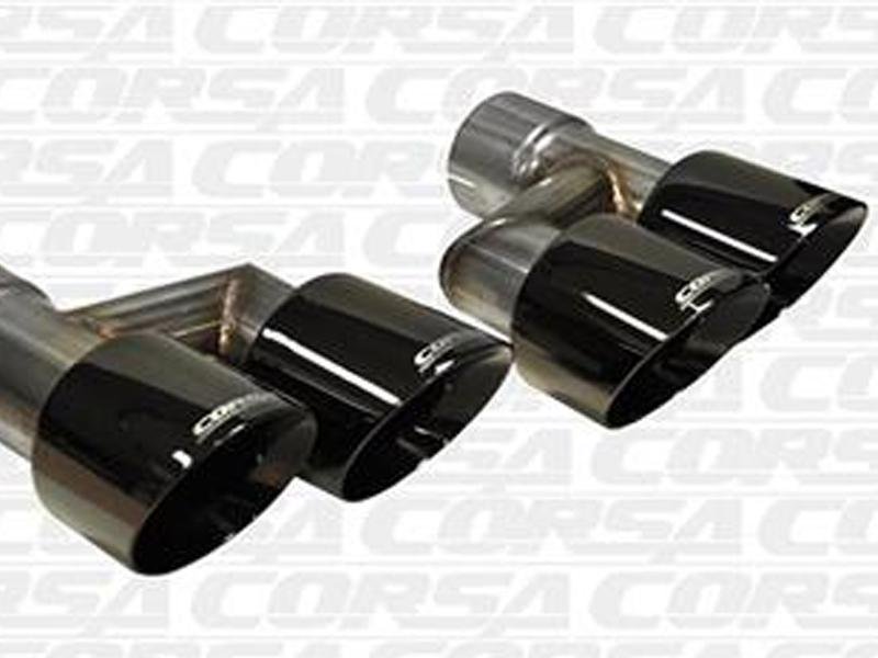 Corsa 15-16 Ford Mustang GT 5.0 Quad Tips Kit Hellhorse Performance