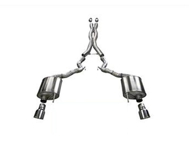 Corsa 15-16 Ford Mustang GT Convertible 5.0L V8 Xtreme Dual Rear Exit Exhaust Hellhorse Performance