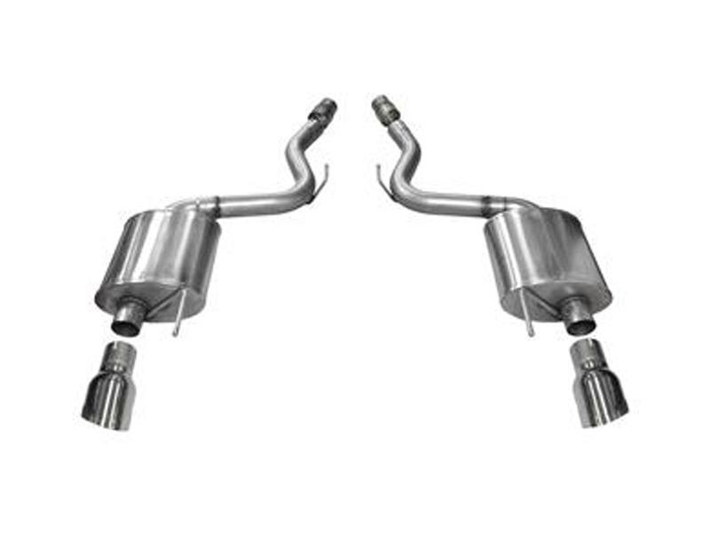 Corsa 2015 Ford Mustang GT 5.0 3in Axle Back Exhaust Polish Dual Tips (Touring) Hellhorse Performance