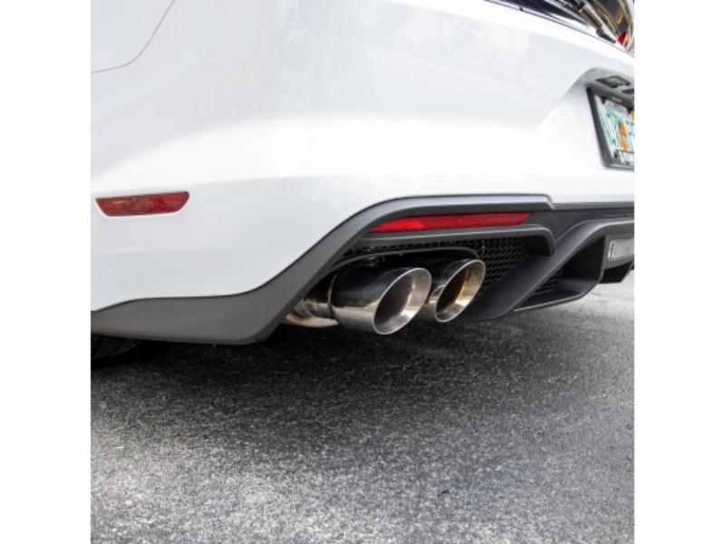 Corsa Performance 3" Dual Mode Sport / Extreme Catback Exhaust System with Double Helix X Pipe - 4" Gunmetal Tips (2020 5.2L Shelby GT500) Hellhorse Performance®