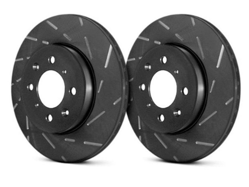 EBC 2015+ Ford Mustang (6th Gen) 2.3L Turbo (Performance Package) USR Slotted Front Rotors Hellhorse Performance®