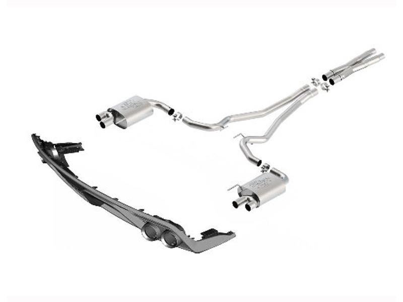 Ford Racing 2015 Mustang 5.0L Touring Cat-Back Exhaust System w/ GT350 Tips Hellhorse Performance