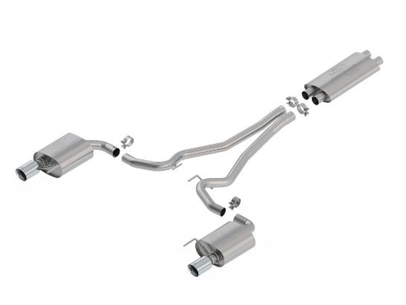 Ford Racing 2016 Mustang 5.0L EC-Type Cat-Back Exhaust System Chrome Hellhorse Performance