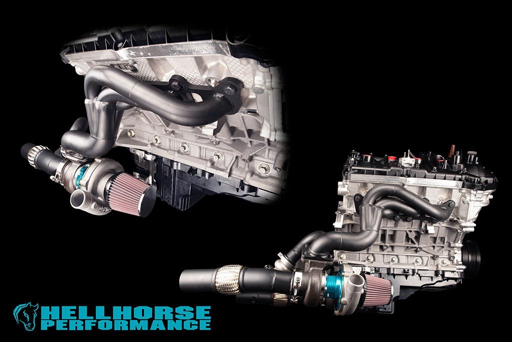 Hellhorse® Mid Mount Twin Turbo Kit - Tier 2 System- 1500+HP Rated (15-20 Mustang GT/GT350) Hellhorse Performance®