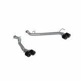 MBRP 2.5In. Axle-Back Exhaust System, Dual Rear Exit, T304 Stainless Steel, Carbon Fiber Tips (2020-2023 Explorer, Aviator)