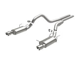 MagnaFlow 13 Ford Mustang Dual Split Rear Exit Stainless Cat Back Performance Exhaust (Competition)