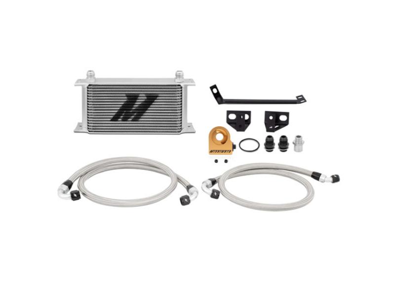 Mishimoto Oil Cooler Kit Silver Thermostatic (15-17 Mustang 2.3T) Mishimoto