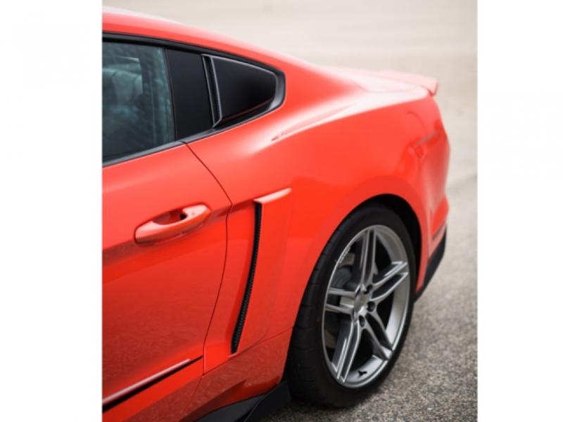 Roush 2015 Mustang Quarter Window Scoops (Black) - 421881 Hellhorse Performance®