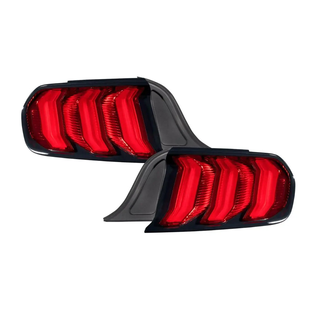 S550 Mustang Clear & Smoked Euro Tail Lamp LED Tail Light w/ Sequential  Indicator (15-23 Mustang) Hellhorse Performance