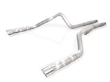 Stainless Works 2011-14 Mustang GT/2011-2012 Shelby GT500 3in Catback Retro Chambered Mufflers