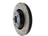 StopTech 15-17 Ford Mustang Drilled Sport Left Front Rotor