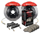 StopTech 2015 Ford Mustang GT Front Big Brake Kit Red ST-60 Calipers 380x34mm Drilled 2pc Rotors