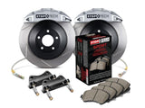 StopTech 2015 Ford Mustang GT Front Big Brake Kit Silver ST-60 Calipers 380x34mm Slotted 1pc Rotors