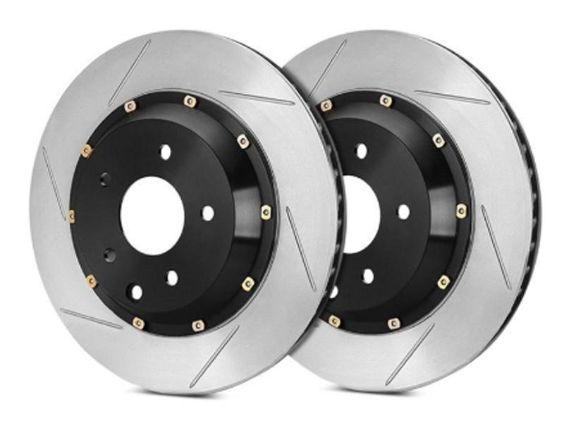 StopTech 2015 Ford Mustang GT w/ Brembo AeroRotor Direct Replacement 2pcs Slotted Front Rotor Pair Hellhorse Performance