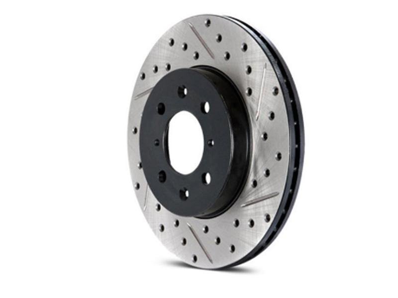StopTech Slotted & Drilled Sport Brake Rotor - 2015 Ford Mustang GT Hellhorse Performance